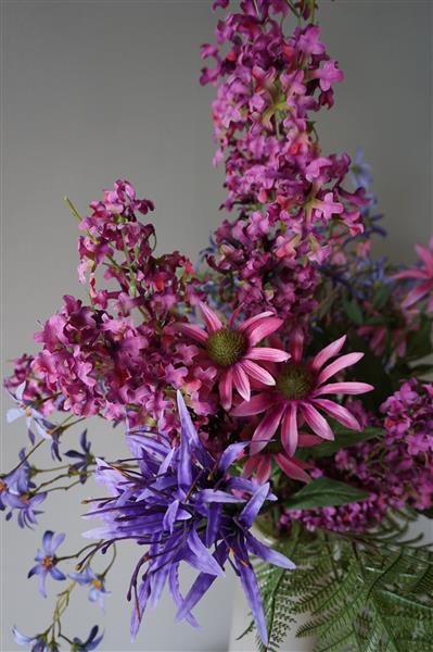 Grote foto kunstbloemen boeket fleurig zijden bloemen l90 cm huis en inrichting woningdecoratie