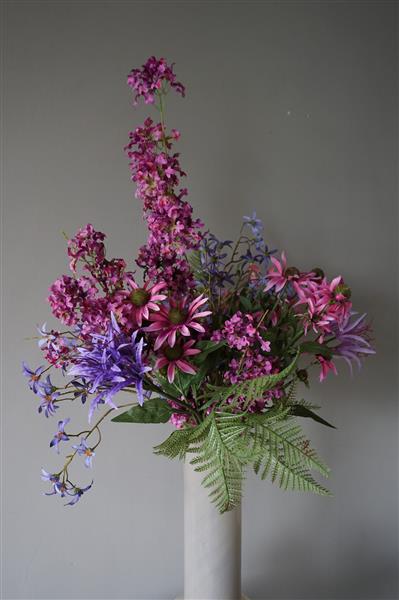 Grote foto kunstbloemen boeket fleurig zijden bloemen l90 cm huis en inrichting woningdecoratie