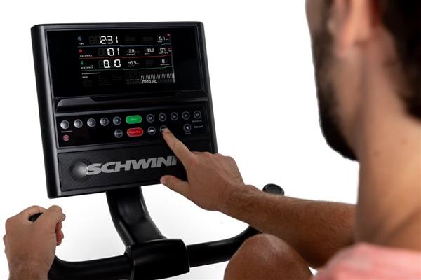 Grote foto schwinn recumbent bike hometrainer 590r met jrny sport en fitness fitness