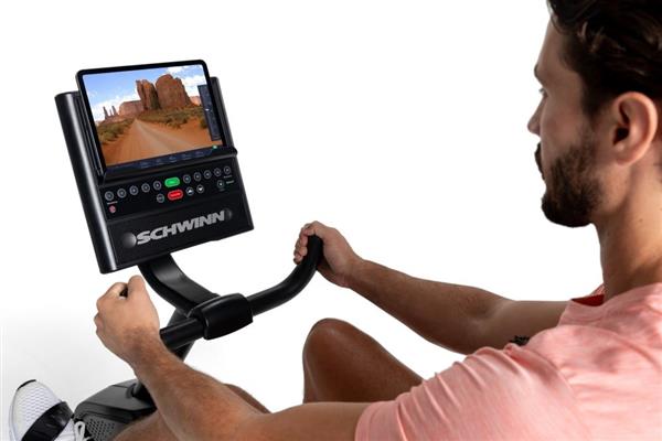 Grote foto schwinn recumbent bike hometrainer 590r met jrny sport en fitness fitness