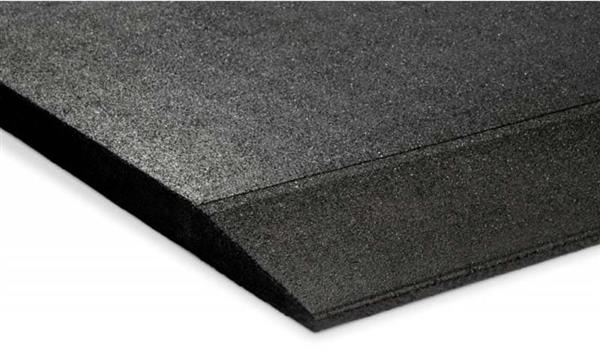 Grote foto fitness vloer oploopprofiel 100 x 13 x 2 cm rubber sport en fitness fitness
