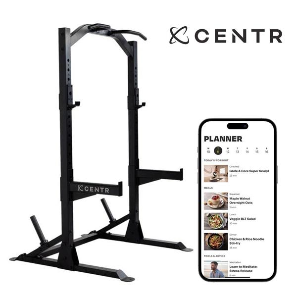 Grote foto centr half rack squat rack met pull up bar sport en fitness fitness