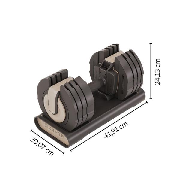 Grote foto centr smart stack 50 verstelbare dumbbells 2 x 22 5 kg 2x 22 5 kg sport en fitness fitness