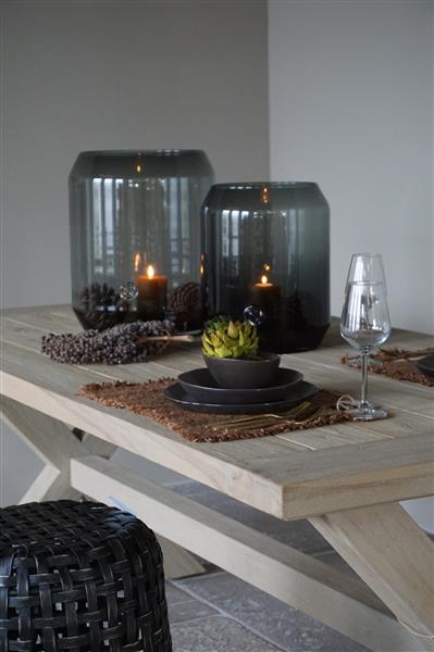 Grote foto windlicht hurricane large grey 35 x h43 cm huis en inrichting woningdecoratie