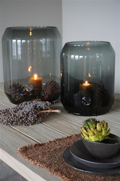 Grote foto windlicht hurricane large grey 35 x h43 cm huis en inrichting woningdecoratie