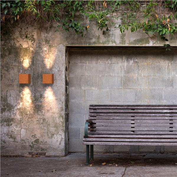 Grote foto cortenstalen tuinlampen huis en inrichting buitenverlichting