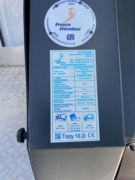 Grote foto france el vateur topy 10.2 doe het zelf en verbouw hoogwerkers