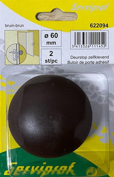 Grote foto serviprof serviprof deurstop zelfklevend 60mm 2stuks doe het zelf en verbouw gereedschappen en machines