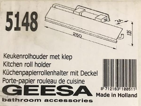 Grote foto geesa geesa keukenrolhouder met klep chroom huis en inrichting complete badkamers