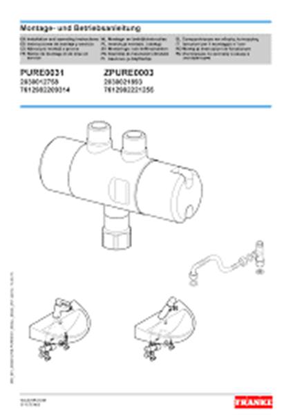 Grote foto franke franke z pure0003 connection set 3 8 doe het zelf en verbouw sanitair
