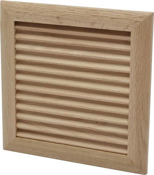 Grote foto ivc air ivc air ventilatierooster 20x20cm eikenhout doe het zelf en verbouw lasapparaten