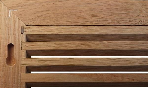 Grote foto ivc air ivc air ventilatierooster 20x20cm eikenhout doe het zelf en verbouw lasapparaten