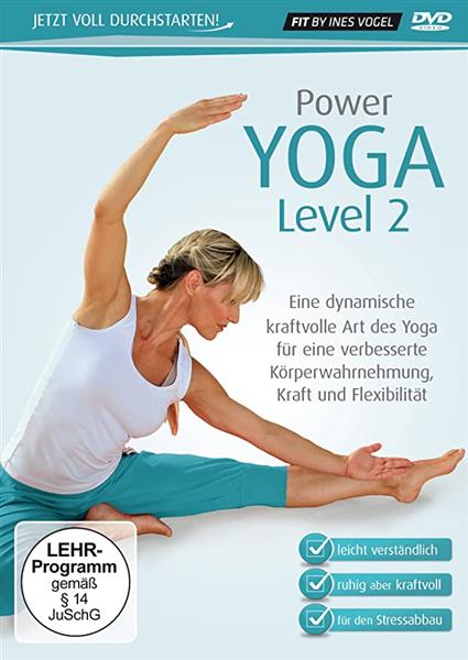 Grote foto delta entertainment power yoga level2 dvd ines vogel muziek en instrumenten cds minidisks cassettes