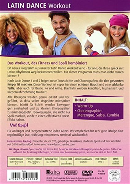 Grote foto delta entertainment latin dance workout dvd ines vogel muziek en instrumenten cds minidisks cassettes