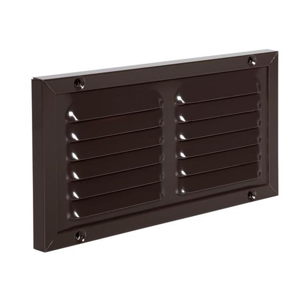Grote foto renson renson schoepenrooster 200x100mm alu bruin doe het zelf en verbouw luchtverdeeltechniek