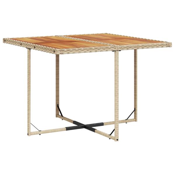 Grote foto vidaxl 5 delige tuinset met kussens poly rattan beige tuin en terras tuinmeubelen