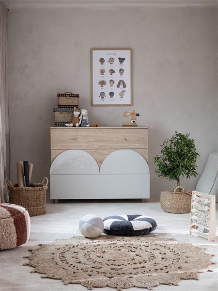 Grote foto commode bloom cashmere cashmere kinderen en baby complete kinderkamers