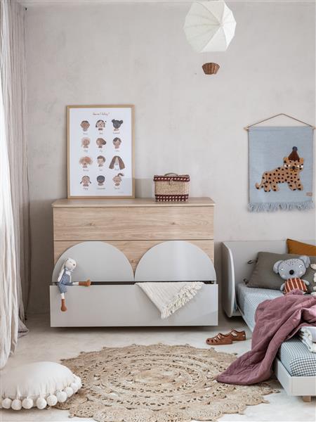 Grote foto commode bloom cashmere cashmere kinderen en baby complete kinderkamers