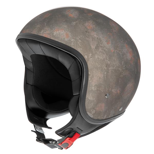 Grote foto irie hunter c vintage jethelm rusty motoren kleding