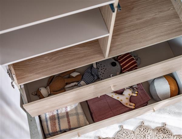 Grote foto xxl kledingkast bloom cashmere cashmere 200x120 cm kinderen en baby complete kinderkamers