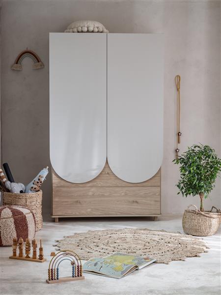Grote foto xxl kledingkast bloom cashmere cashmere 200x120 cm kinderen en baby complete kinderkamers