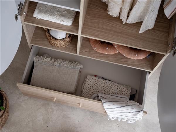 Grote foto kledingkast bloom cashmere cashmere 177x100cm kinderen en baby complete kinderkamers