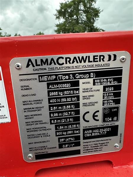 Grote foto almac bibi bl33 evo doe het zelf en verbouw hoogwerkers