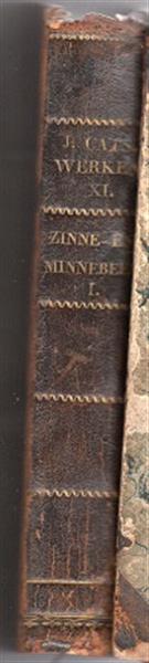 Grote foto zinne en minnebeeld jacob cats 1795 elfde deel antiek en kunst boeken en bijbels