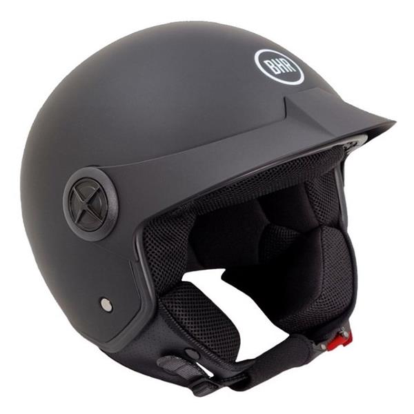 Grote foto bhr 833 peak jethelm mat zwart motoren kleding