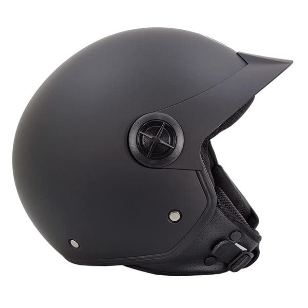 Grote foto bhr 833 peak jethelm mat zwart motoren kleding