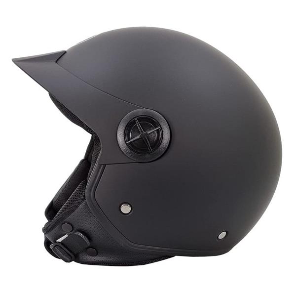 Grote foto bhr 833 peak jethelm mat zwart motoren kleding