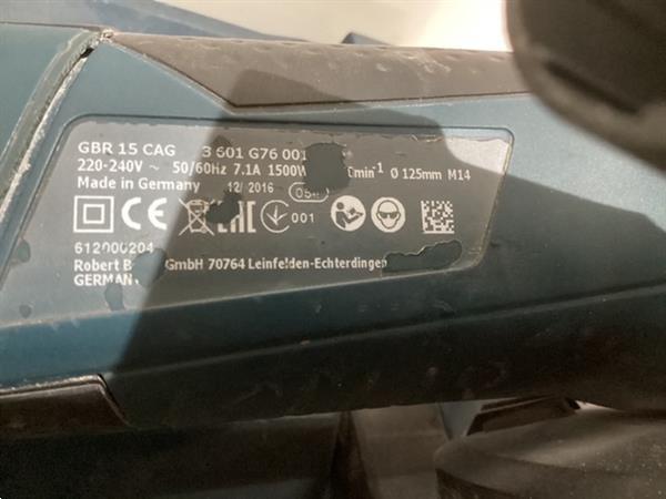 Grote foto betonschuurmachine bosch gbr 15 cag doe het zelf en verbouw gereedschappen en machines