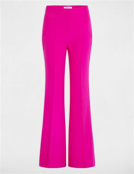 Grote foto bootcut trousers with darts 242 paroi dark pink kleding dames overige kledingstukken