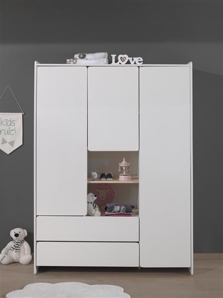 Grote foto kiddy stapelbed 90x200 wit vipack huis en inrichting bedden