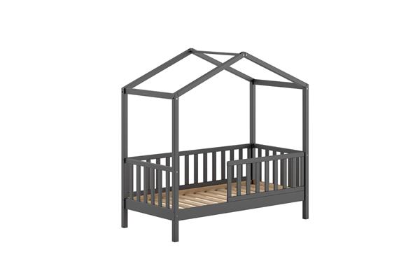 Grote foto dallas peuterbed huisbed 70x140 antraciet vipack antiek en kunst stoelen en banken