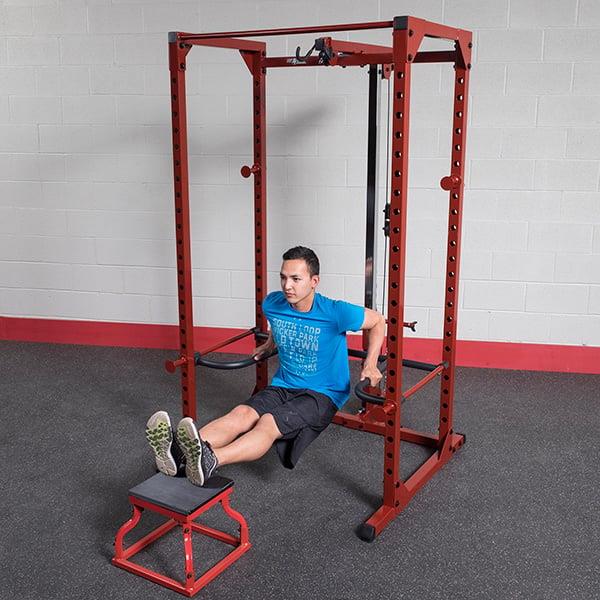 Grote foto powerline dr100 dip rack attachment voor ppr200x en bfpr100 sport en fitness fitness