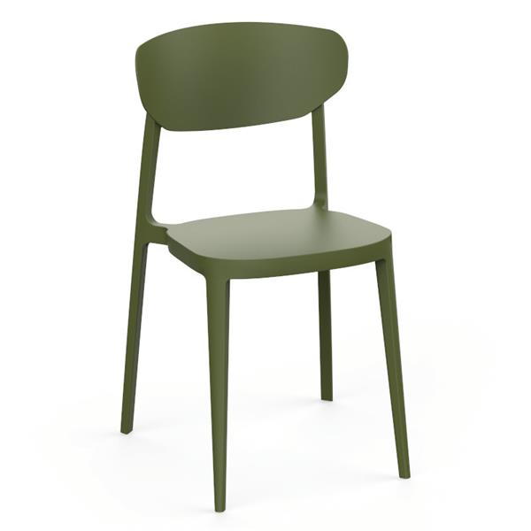 Grote foto mare kunststof vierpootstoel huis en inrichting stoelen