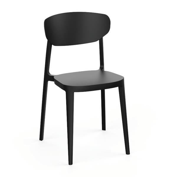 Grote foto mare kunststof vierpootstoel huis en inrichting stoelen