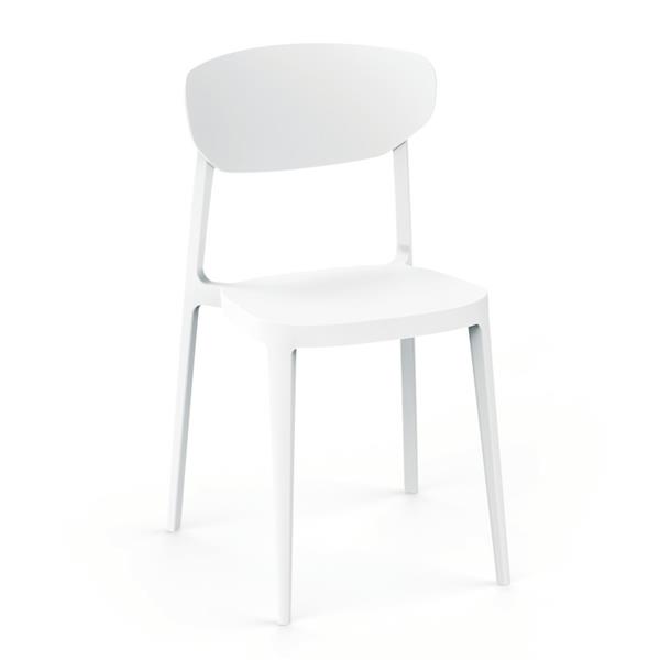 Grote foto mare kunststof vierpootstoel huis en inrichting stoelen