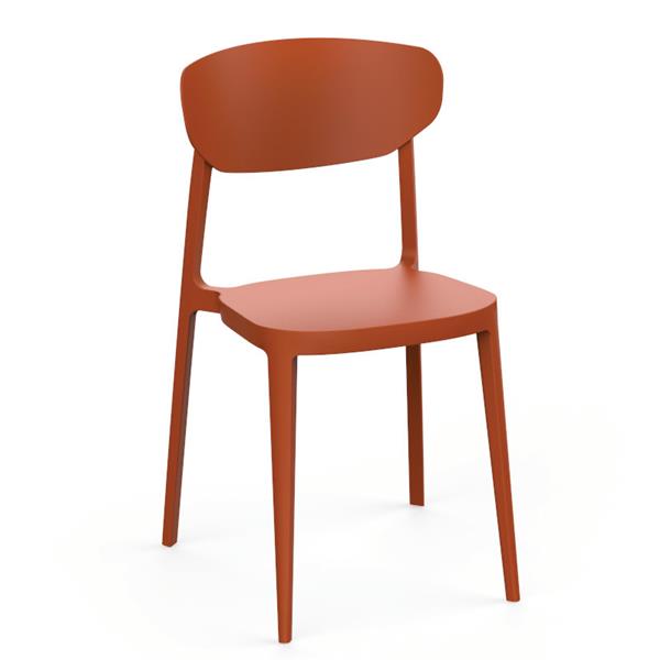 Grote foto mare kunststof vierpootstoel huis en inrichting stoelen