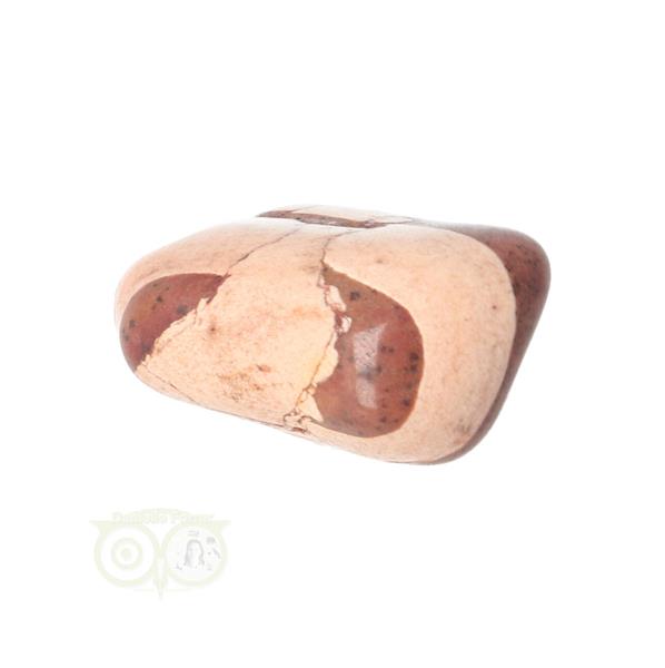 Grote foto jaspis cappuccino trommelsteen nr 24 24 gram zuid afrika verzamelen overige verzamelingen