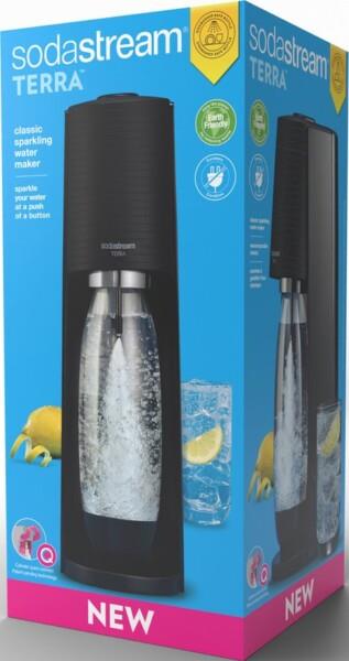 Grote foto sodastream bruiswatertoestel terra starterkit zwart huis en inrichting keukenbenodigdheden