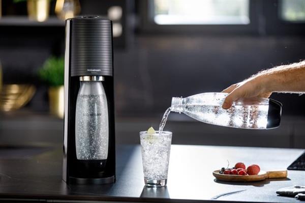 Grote foto sodastream bruiswatertoestel terra starterkit zwart huis en inrichting keukenbenodigdheden