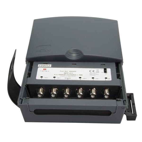 Grote foto triax diseqc switch 4 1 mfd 411 inclusief behuizing computers en software netwerkkaarten routers en switches
