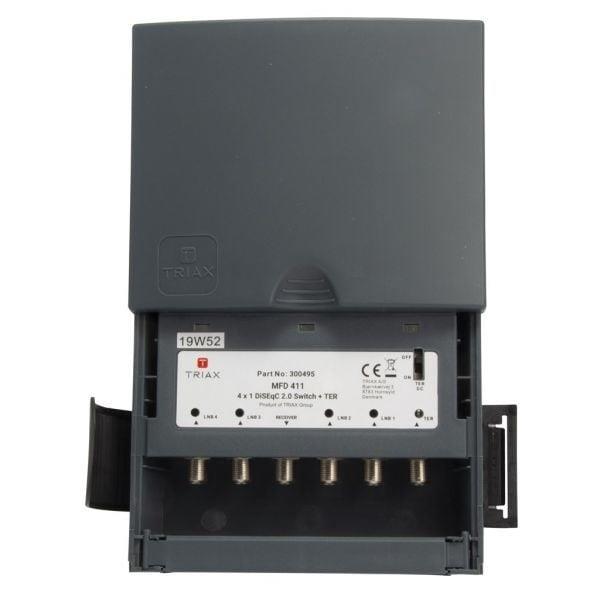 Grote foto triax diseqc switch 4 1 mfd 411 inclusief behuizing computers en software netwerkkaarten routers en switches