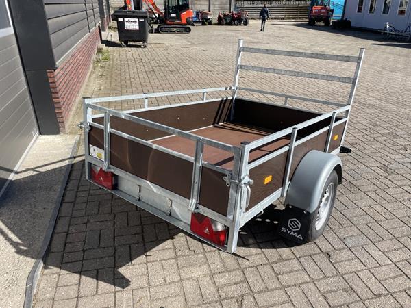 Grote foto syma 1 assige aanhangwagen 200 x 130 cm nieuw agrarisch aanhangwagens