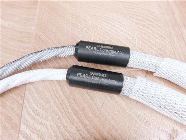 Grote foto audiomica laboratory consequence pearl luxury high end audio interconnects rca 1 5 metre audio tv en foto onderdelen en accessoires