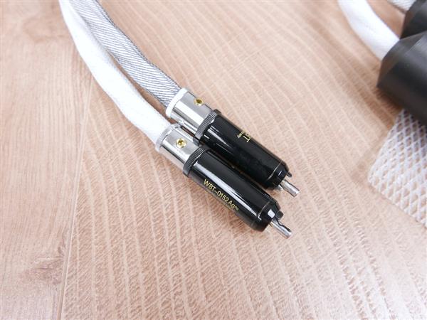 Grote foto audiomica laboratory consequence pearl luxury high end audio interconnects rca 1 5 metre audio tv en foto onderdelen en accessoires