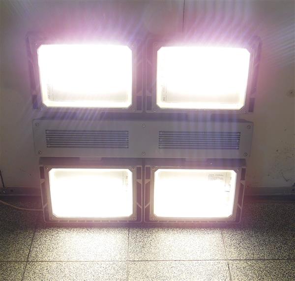 Grote foto proffesionele led verlichting. tuin en terras verlichting