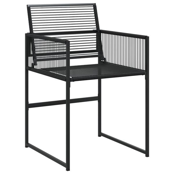 Grote foto vidaxl tuinstoelen 4 st poly rattan zwart tuin en terras tuinmeubelen